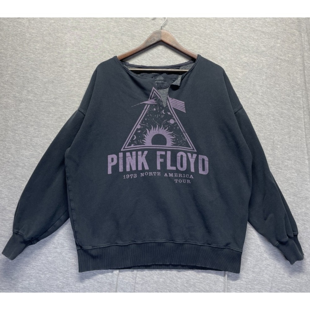 American Eagle Outfitters Oversized Sweatshirt Womens M Gray‎ Graphic Pink Floyd